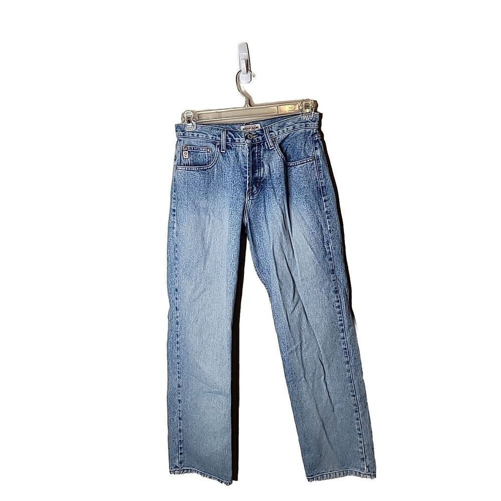 Guess Jeans Men's Size 28 Blue Button Fly USA Demin Vintage T71